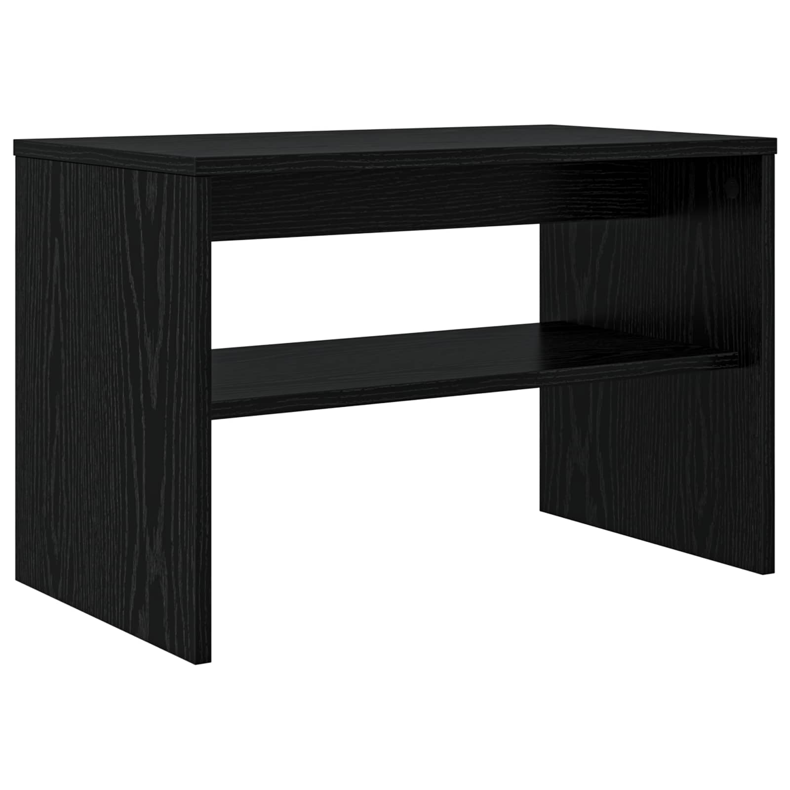 Televizní Skříň 60 X 35 X 40 Cm Černý Dub Kompozitní Dřevo