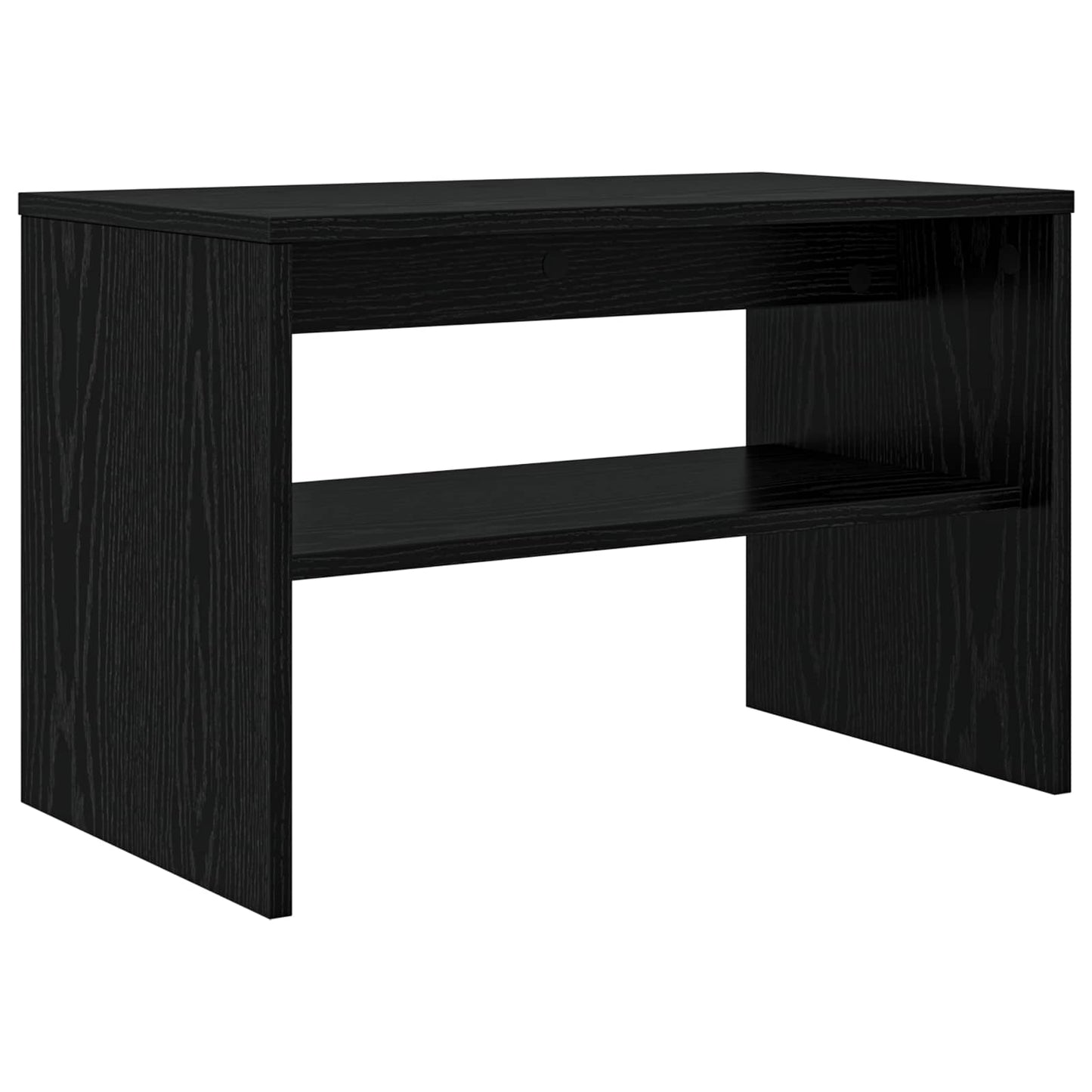 Televizní Skříň 60 X 35 X 40 Cm Černý Dub Kompozitní Dřevo