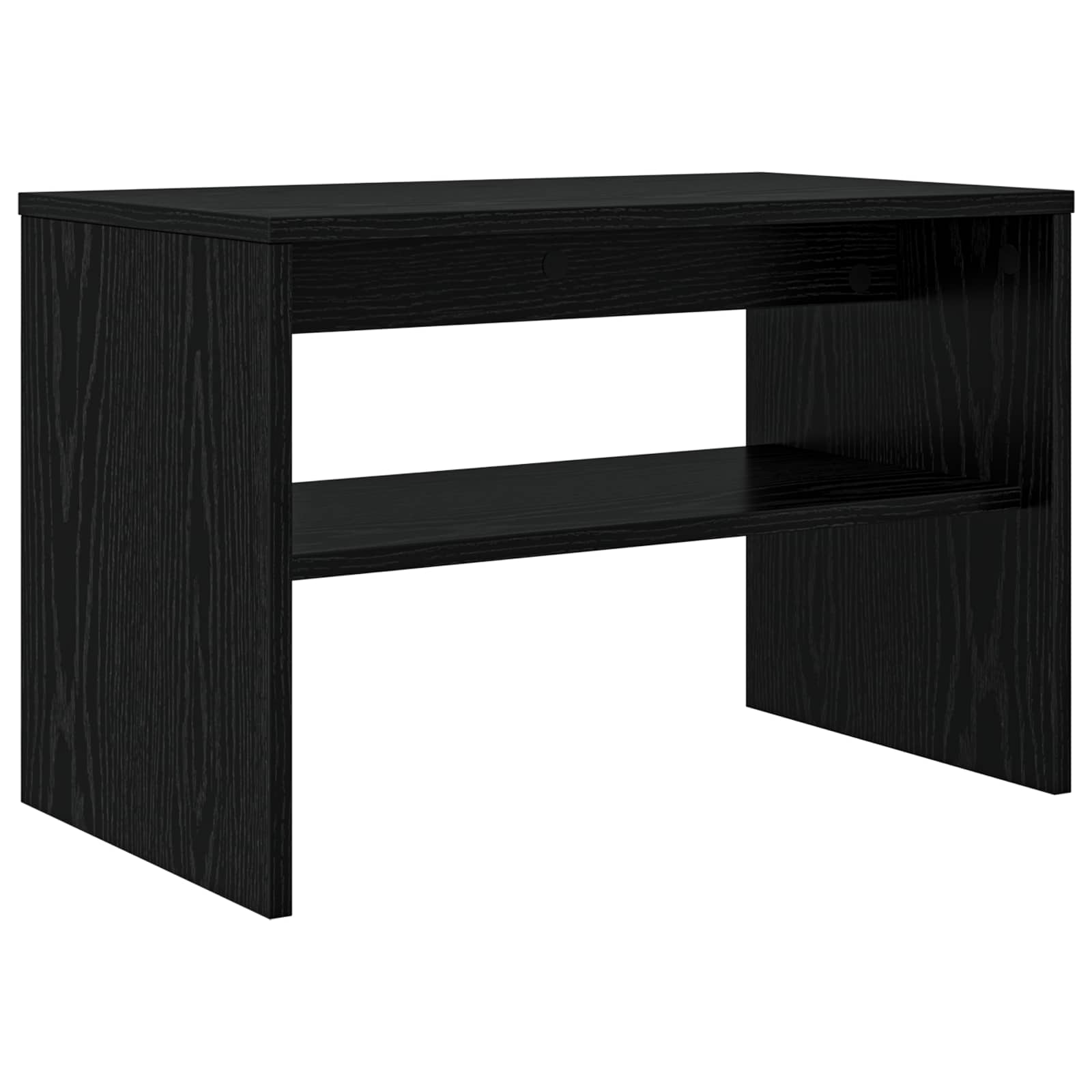 Televizní Skříň 60 X 35 X 40 Cm Černý Dub Kompozitní Dřevo