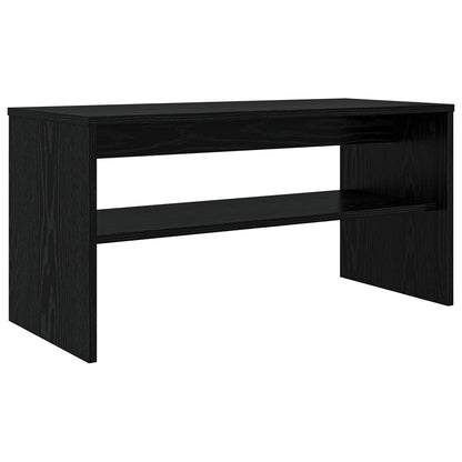 Televizní Skříň 80 X 35 X 40 Cm Černý Dub Kompozitní Dřevo
