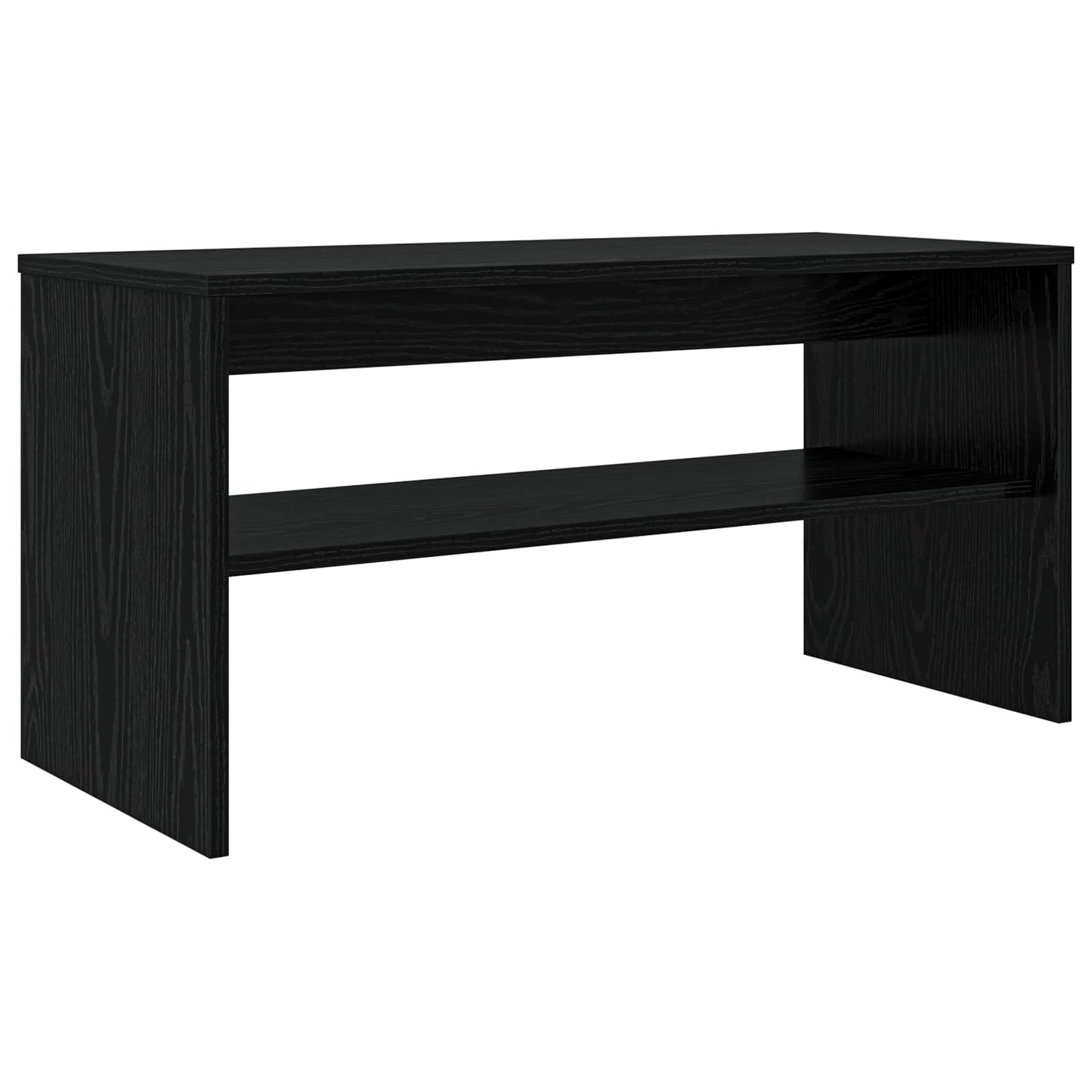 Televizní Skříň 80 X 35 X 40 Cm Černý Dub Kompozitní Dřevo