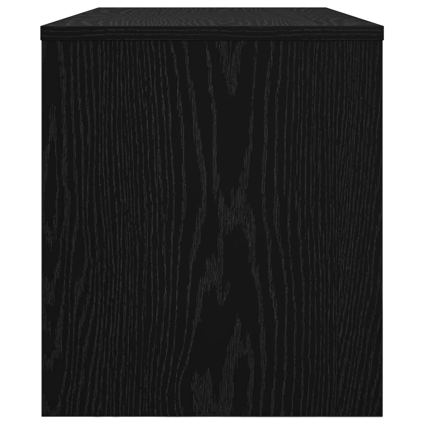 Televizní Skříň 80 X 35 X 40 Cm Černý Dub Kompozitní Dřevo