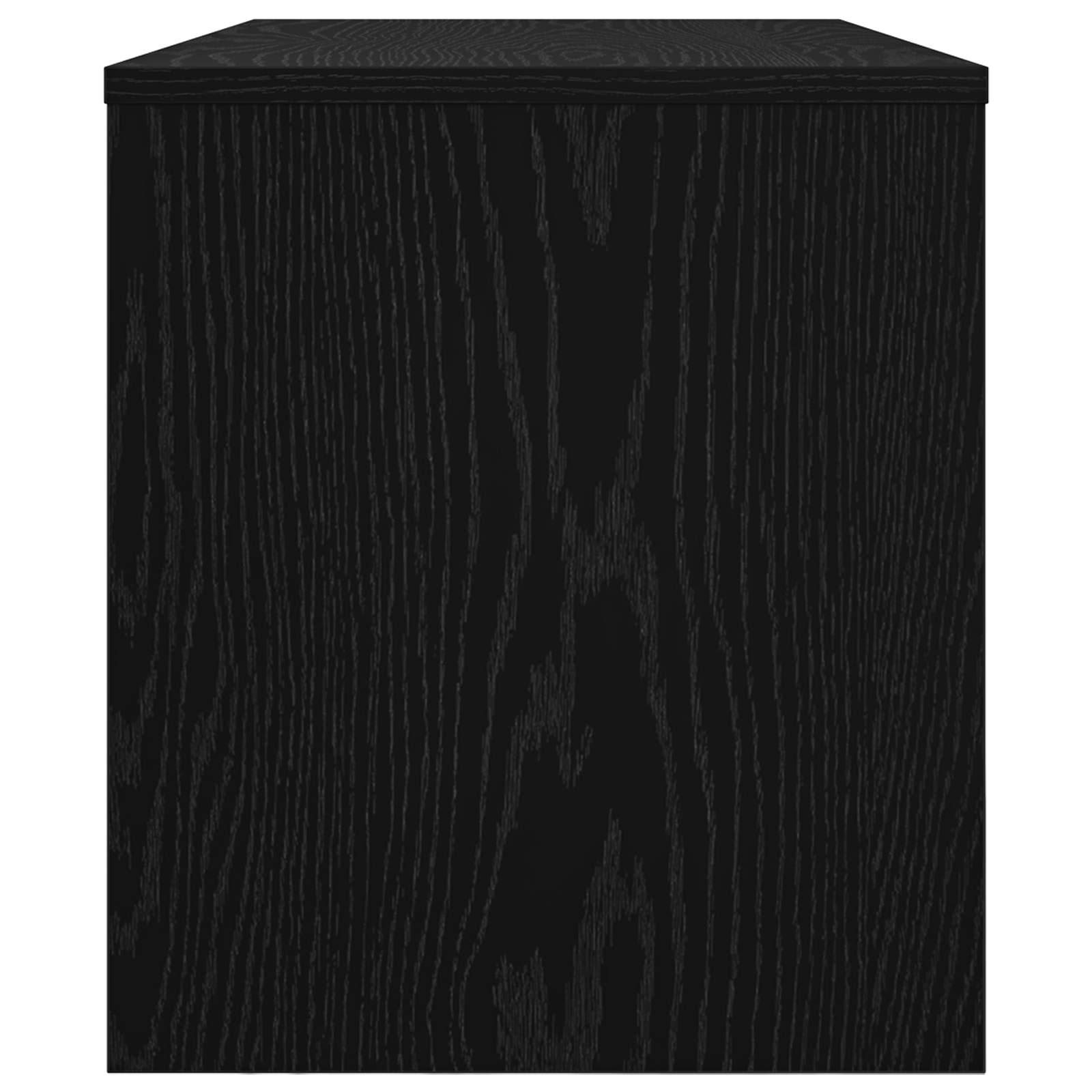Televizní Skříň 80 X 35 X 40 Cm Černý Dub Kompozitní Dřevo
