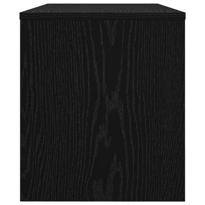 Televizní Skříň 80 X 35 X 40 Cm Černý Dub Kompozitní Dřevo