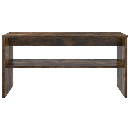 Televizní Skříň 80 X 35 X 40 Cm Kouřový Dub Kompozitní Dřevo
