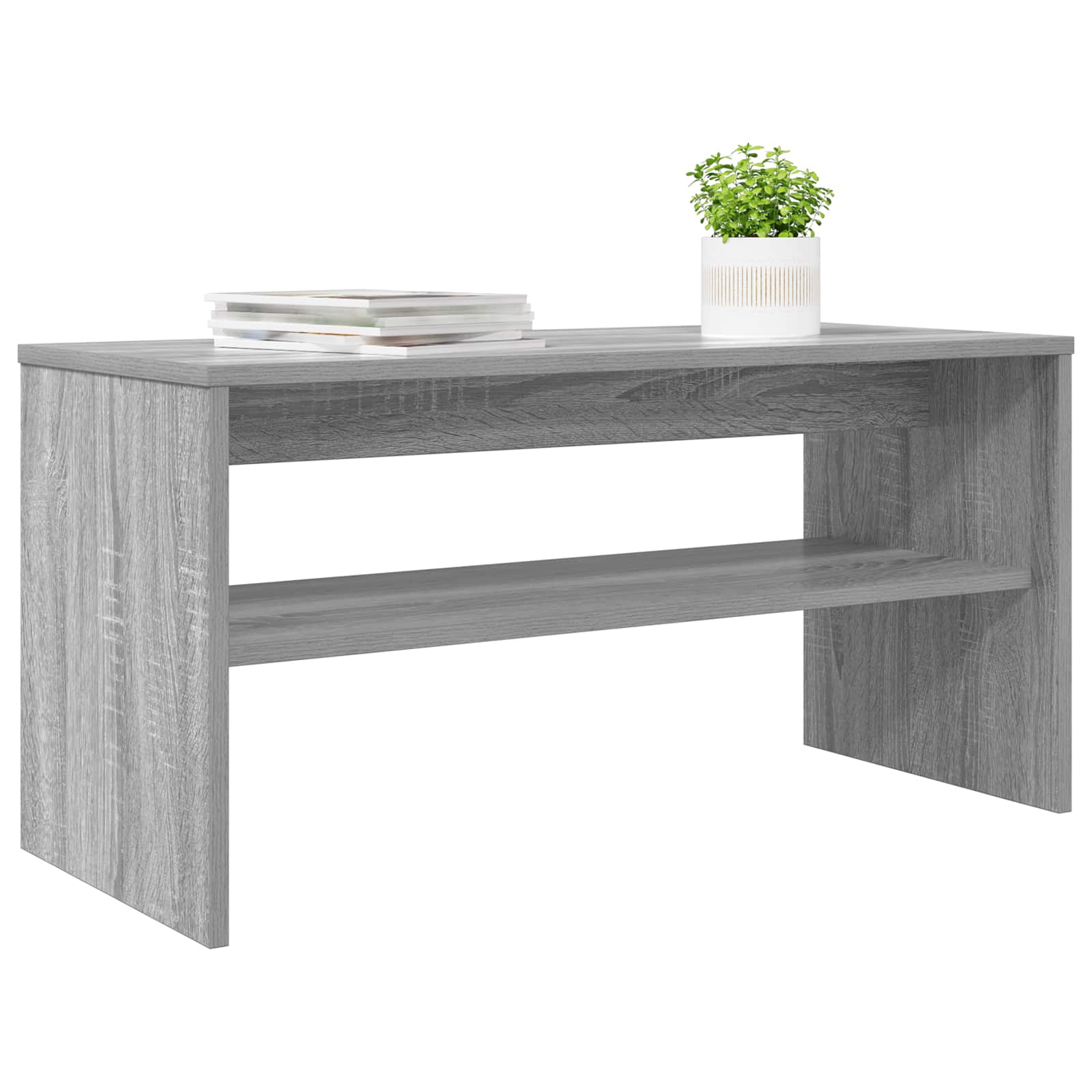 Televizní Skříň 80 X 35 X 40 Cm Šedá Sonoma Kompozitní Dřevo