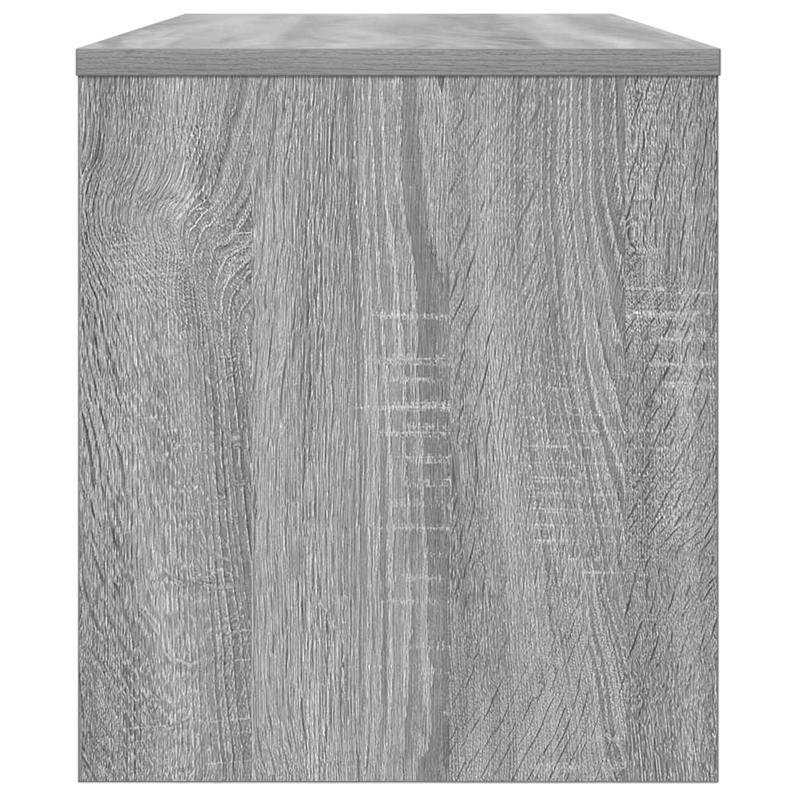 Televizní Skříň 80 X 35 X 40 Cm Šedá Sonoma Kompozitní Dřevo