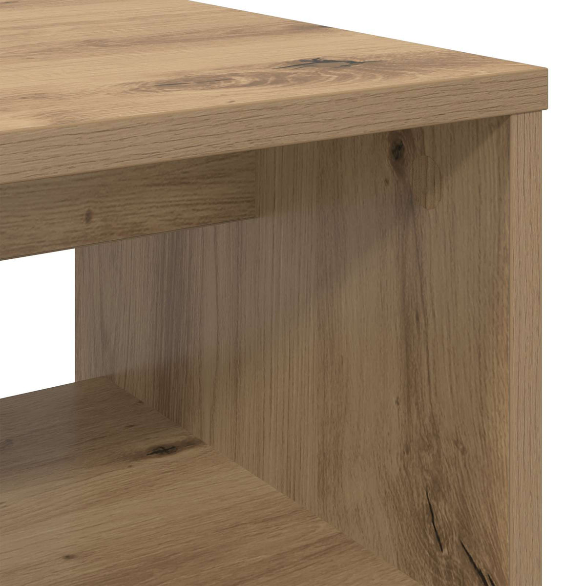 Televizní Skříň 80 X 35 X 40 Cm Artisanový Dub Kompozitní Dřevo