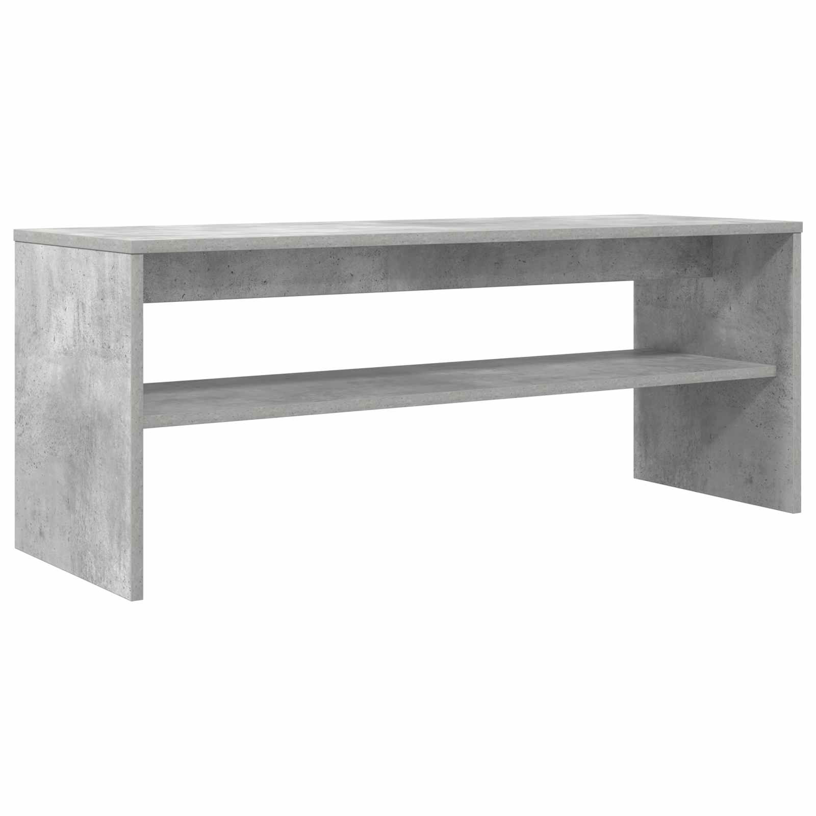 Televizní Skříň 100 X 35 X 40 Cm Betonově Šedá Kompozitní Dřevo