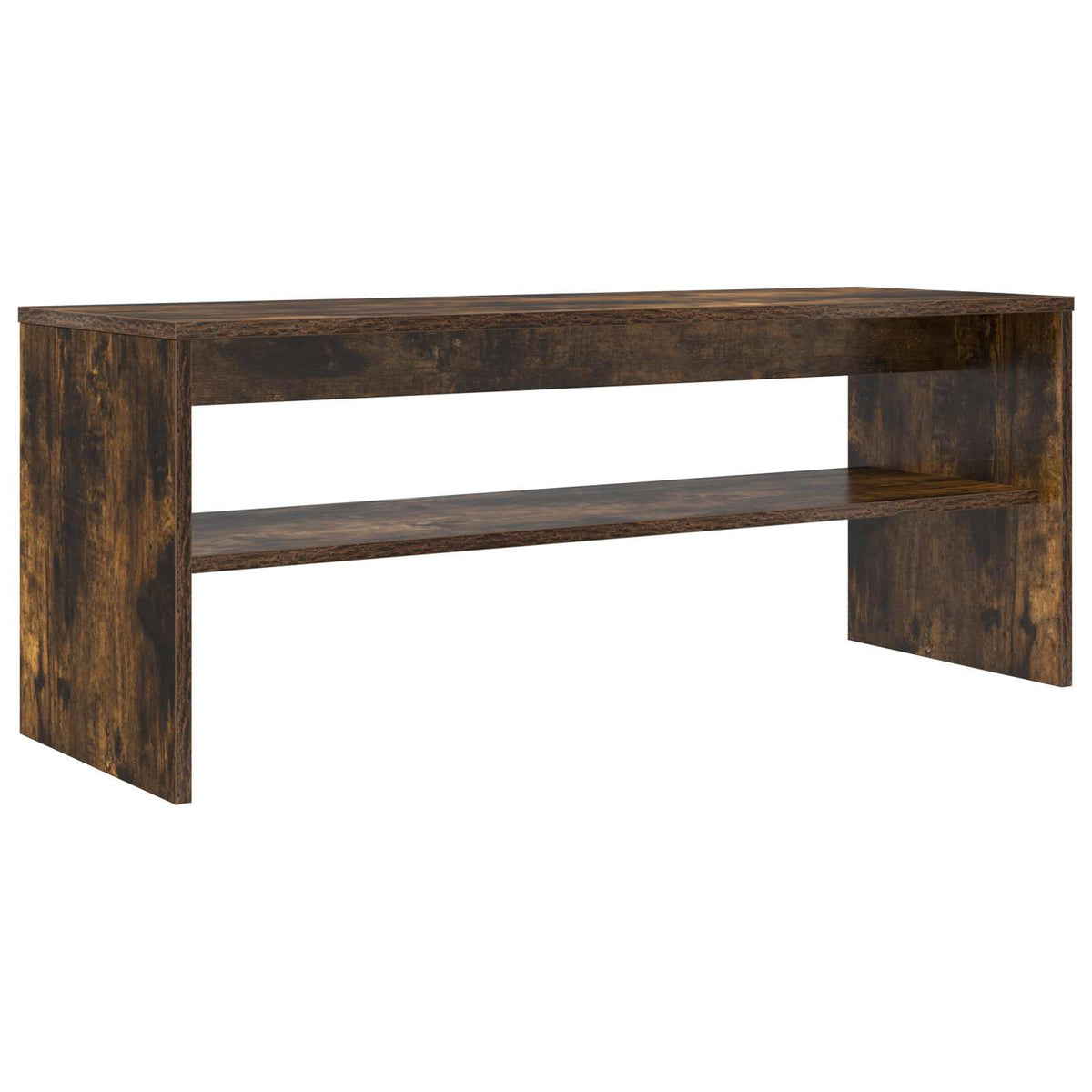 Televizní Skříň 100 X 35 X 40 Cm Kouřový Dub Kompozitní Dřevo