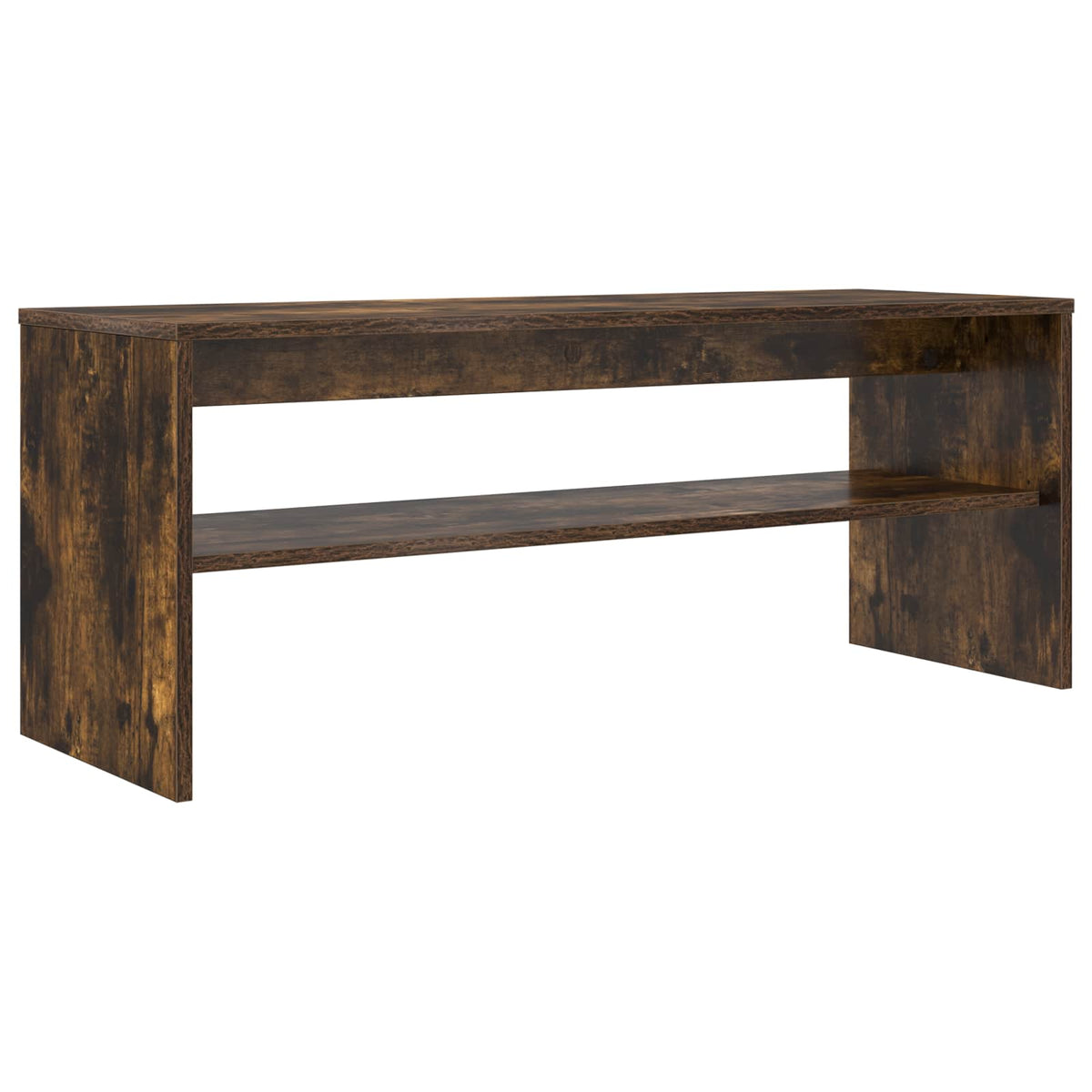 Televizní Skříň 100 X 35 X 40 Cm Kouřový Dub Kompozitní Dřevo