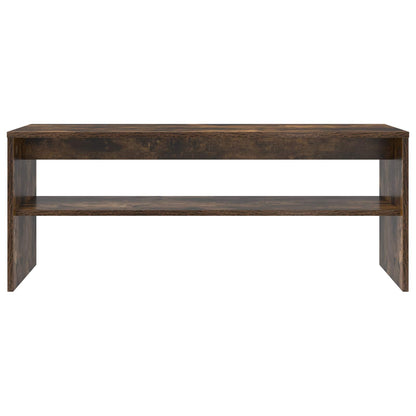 Televizní Skříň 100 X 35 X 40 Cm Kouřový Dub Kompozitní Dřevo
