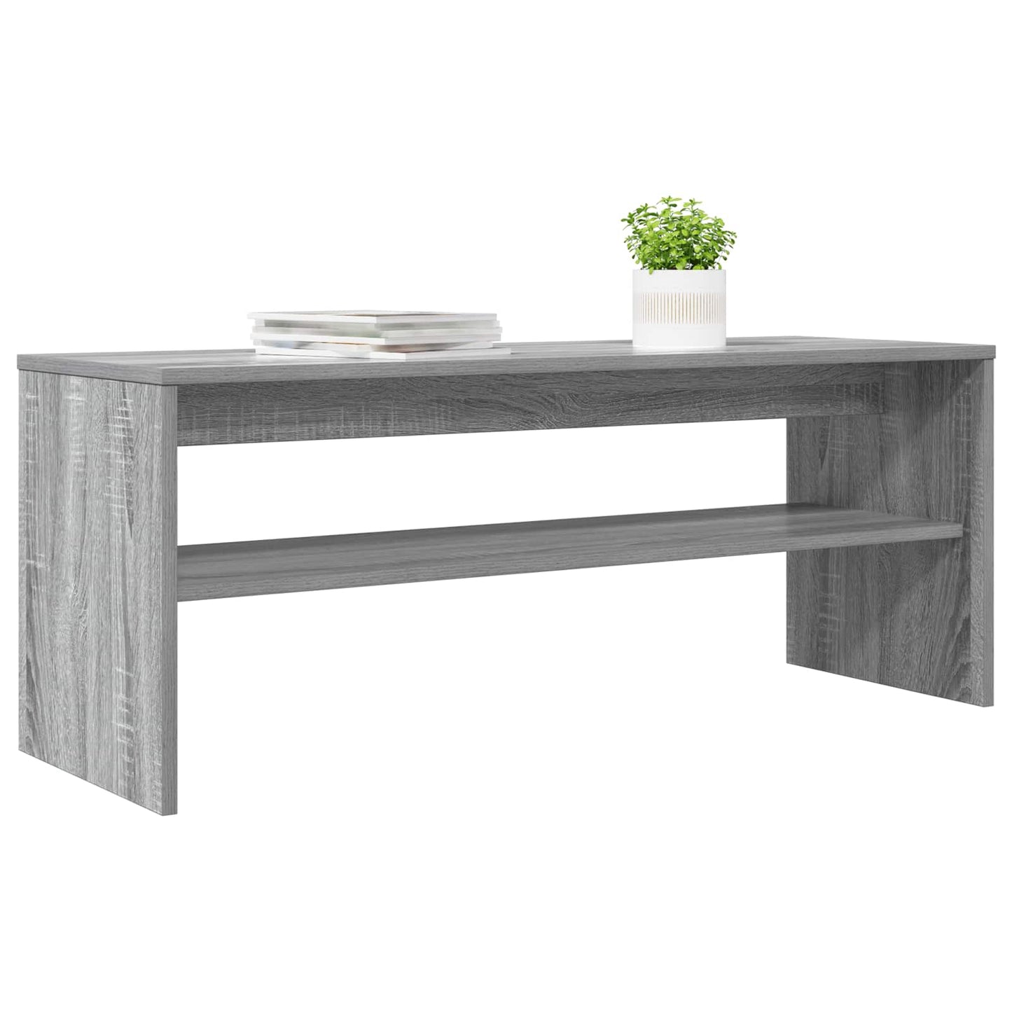 Televizní Skříň 100 X 35 X 40 Cm Šedá Sonoma Kompozitní Dřevo