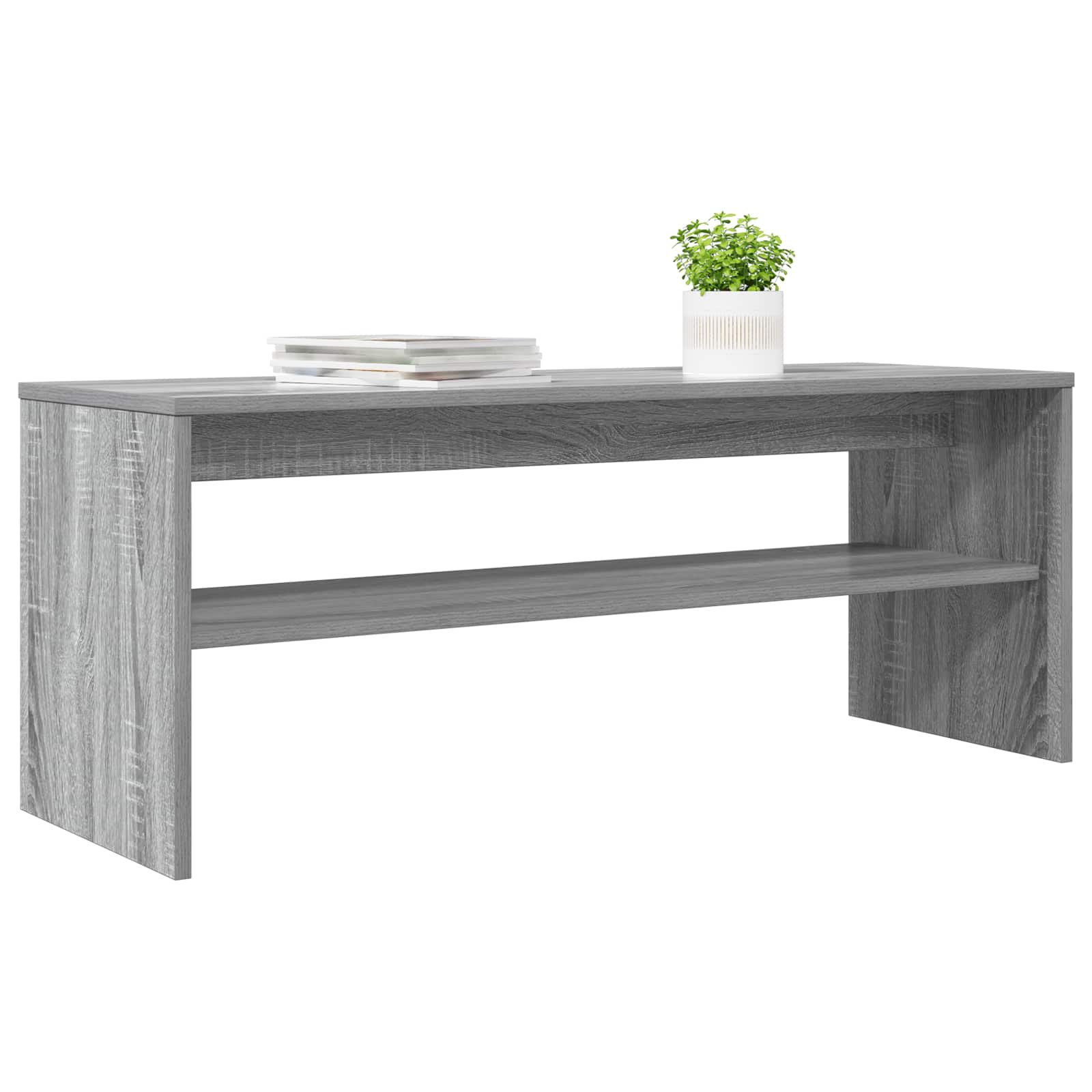 Televizní Skříň 100 X 35 X 40 Cm Šedá Sonoma Kompozitní Dřevo