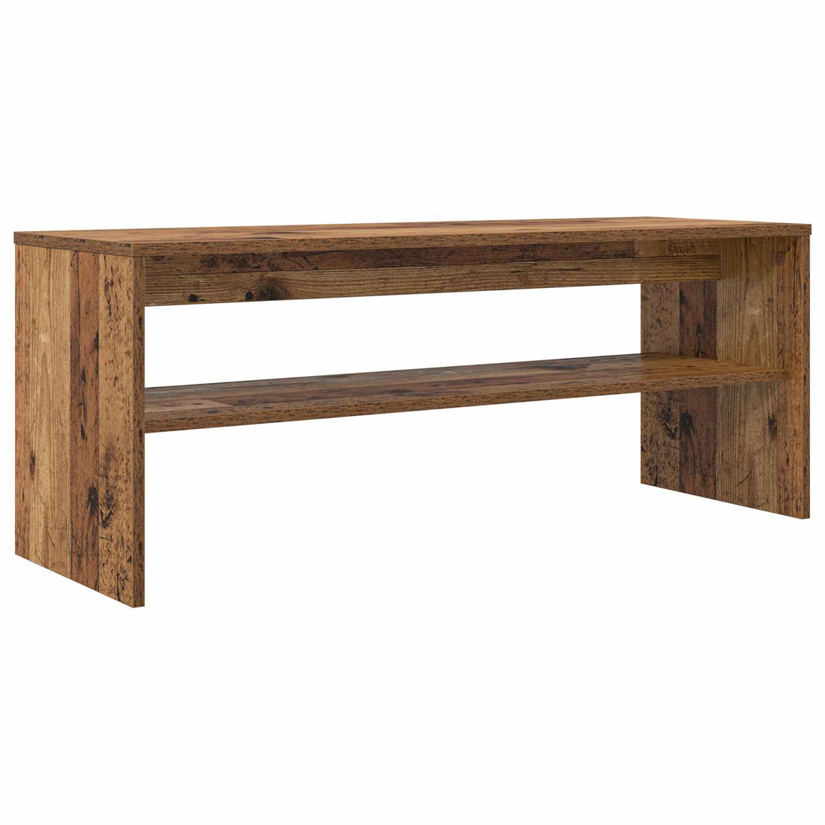 Televizní Skříň 100 X 35 X 40 Cm Staré Dřevo Kompozitní Dřevo