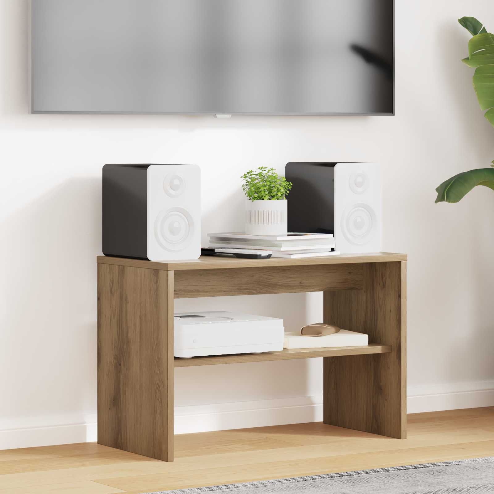Televizní Skříň 60 X 30 X 40 Cm Artisanový Dub Kompozitní Dřevo