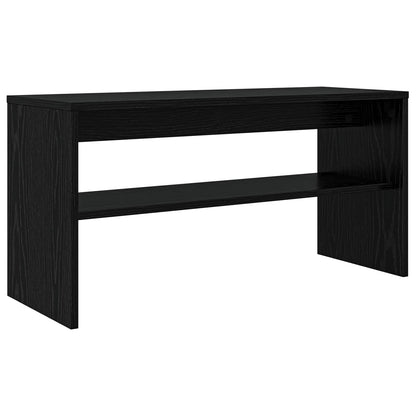 Televizní Skříň 80 X 30 X 40 Cm Černý Dub Kompozitní Dřevo