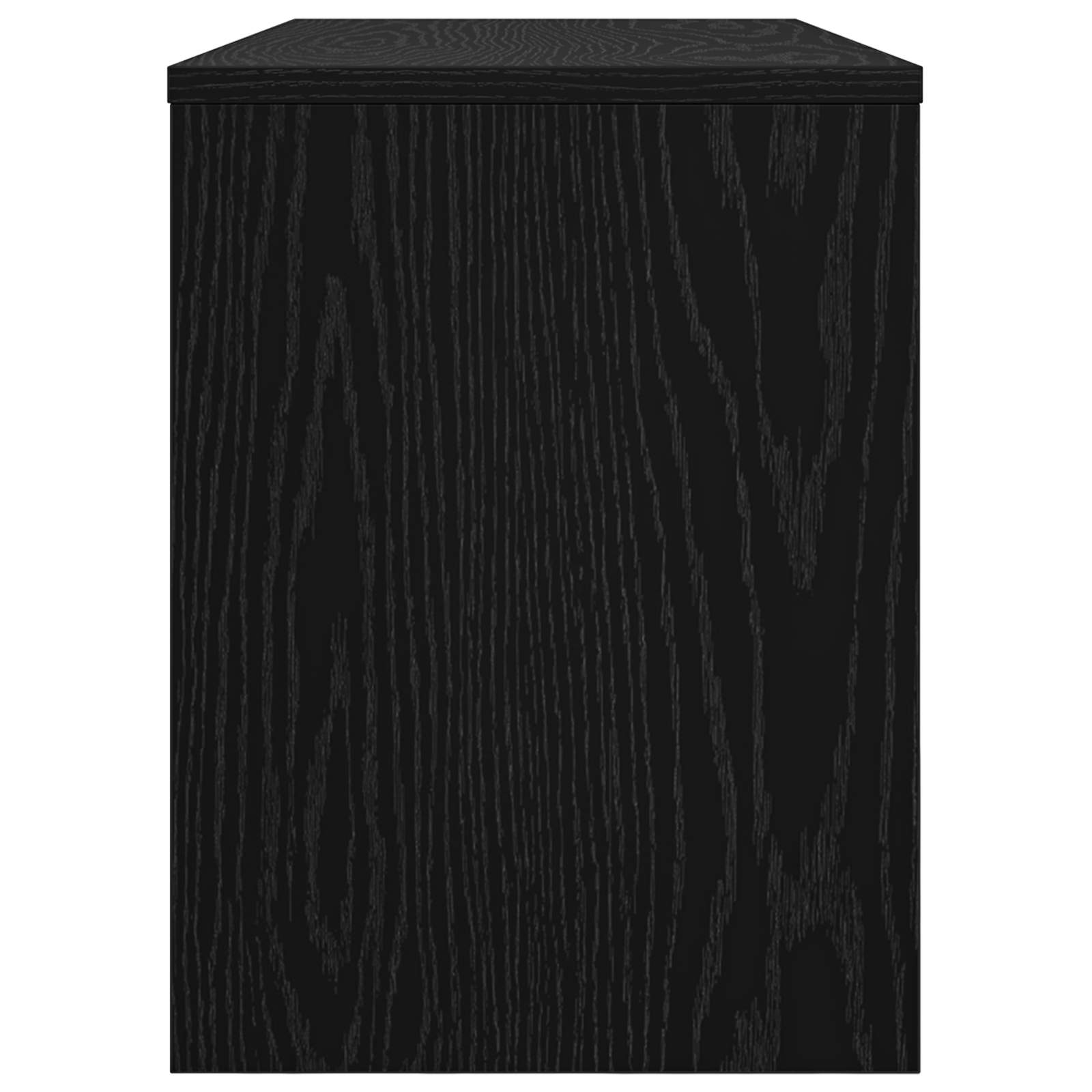 Televizní Skříň 80 X 30 X 40 Cm Černý Dub Kompozitní Dřevo