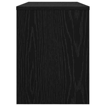 Televizní Skříň 80 X 30 X 40 Cm Černý Dub Kompozitní Dřevo