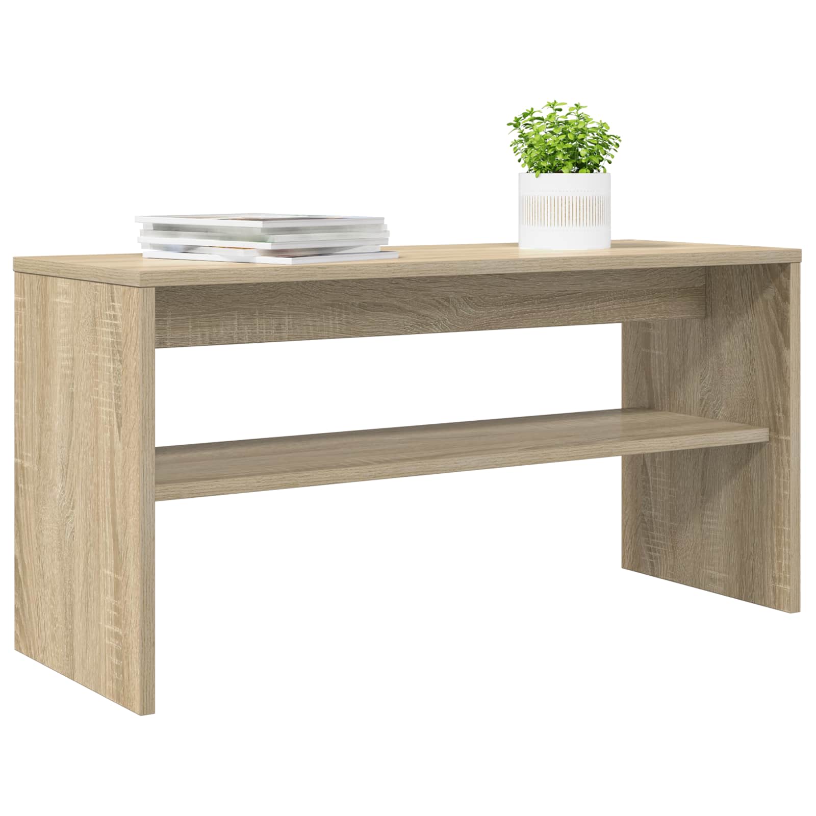 Televizní Skříň 80 X 30 X 40 Cm Sonoma Dub Kompozitní Dřevo
