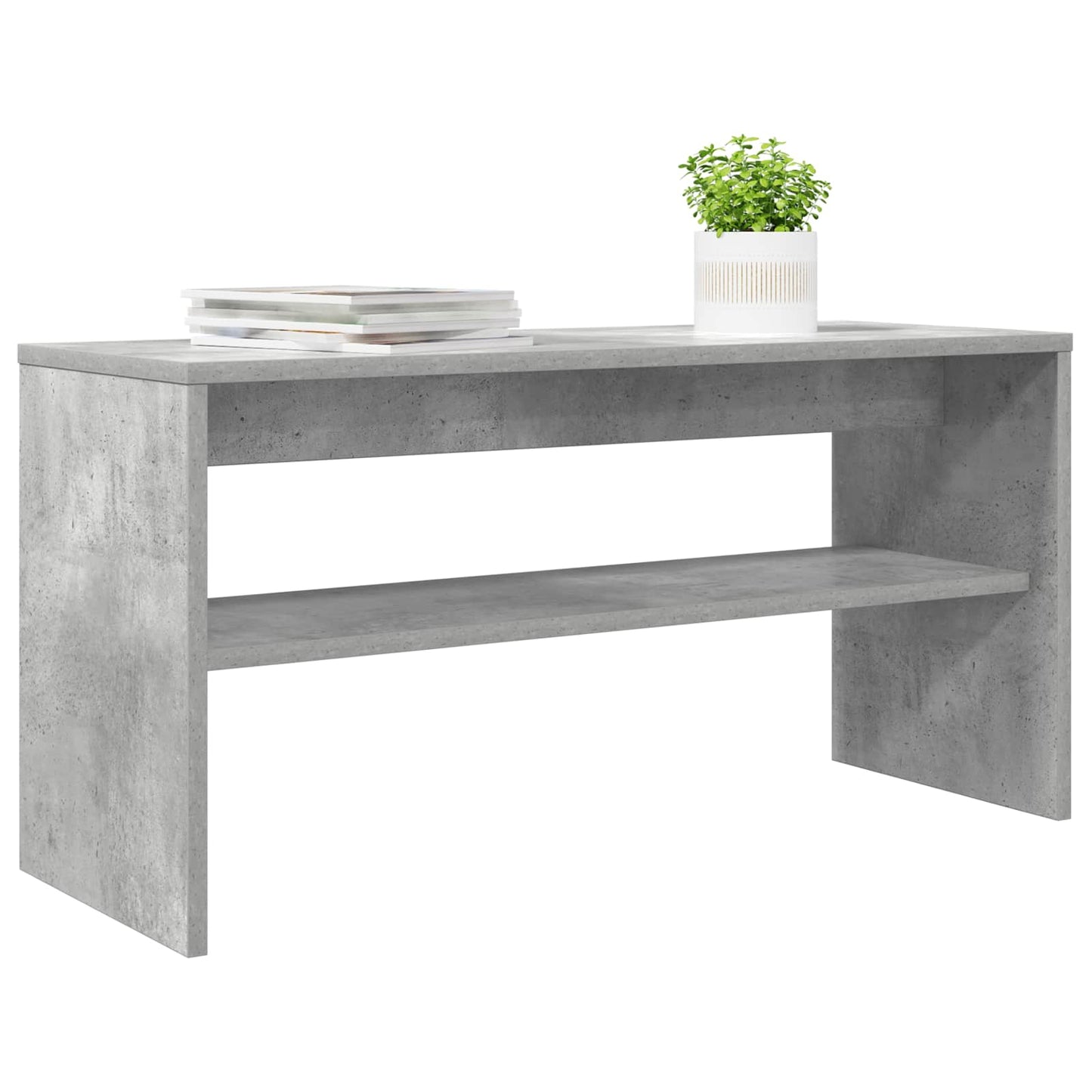 Televizní Skříň 80 X 30 X 40 Cm Betonově Šedá Kompozitní Dřevo