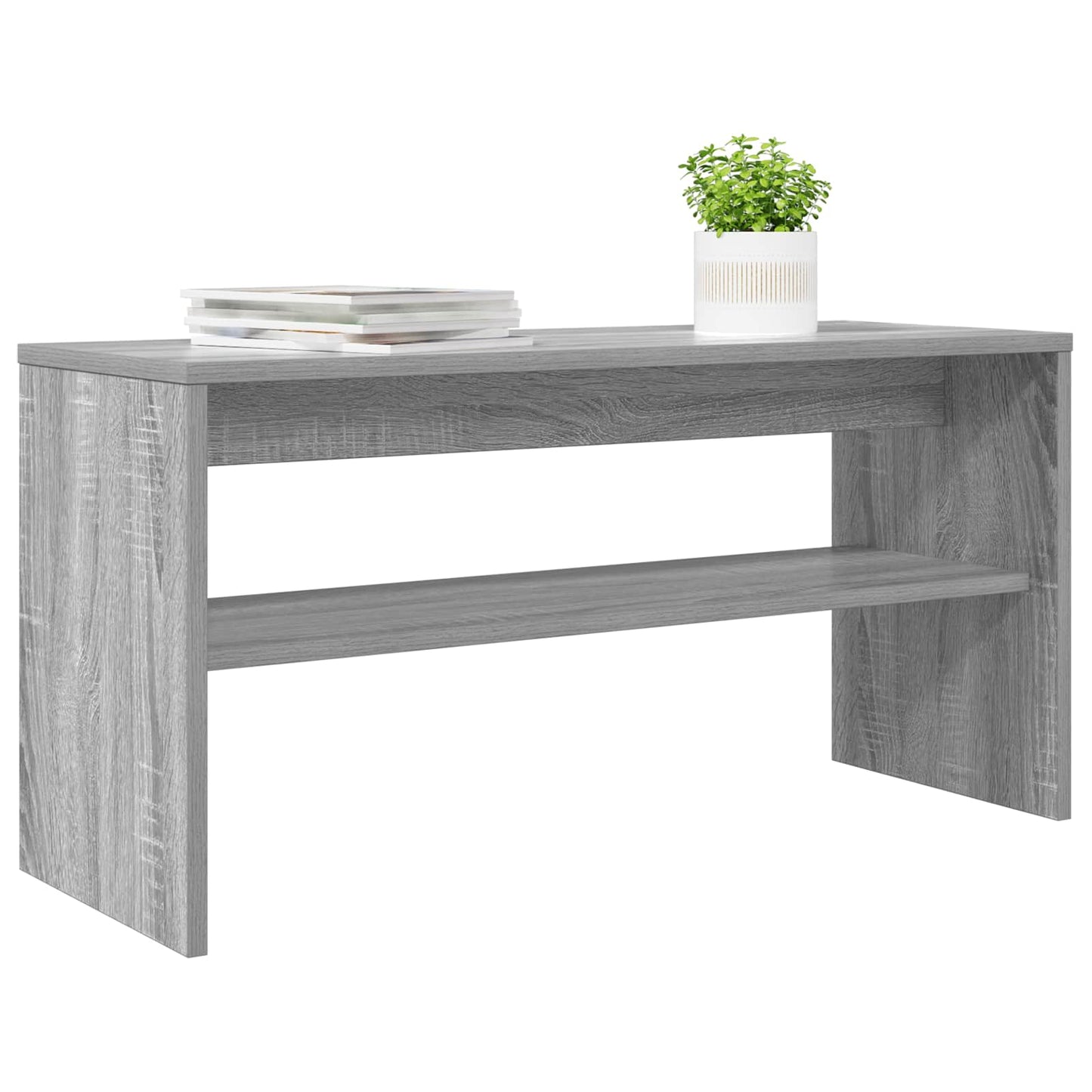 Televizní Skříň 80 X 30 X 40 Cm Šedá Sonoma Kompozitní Dřevo
