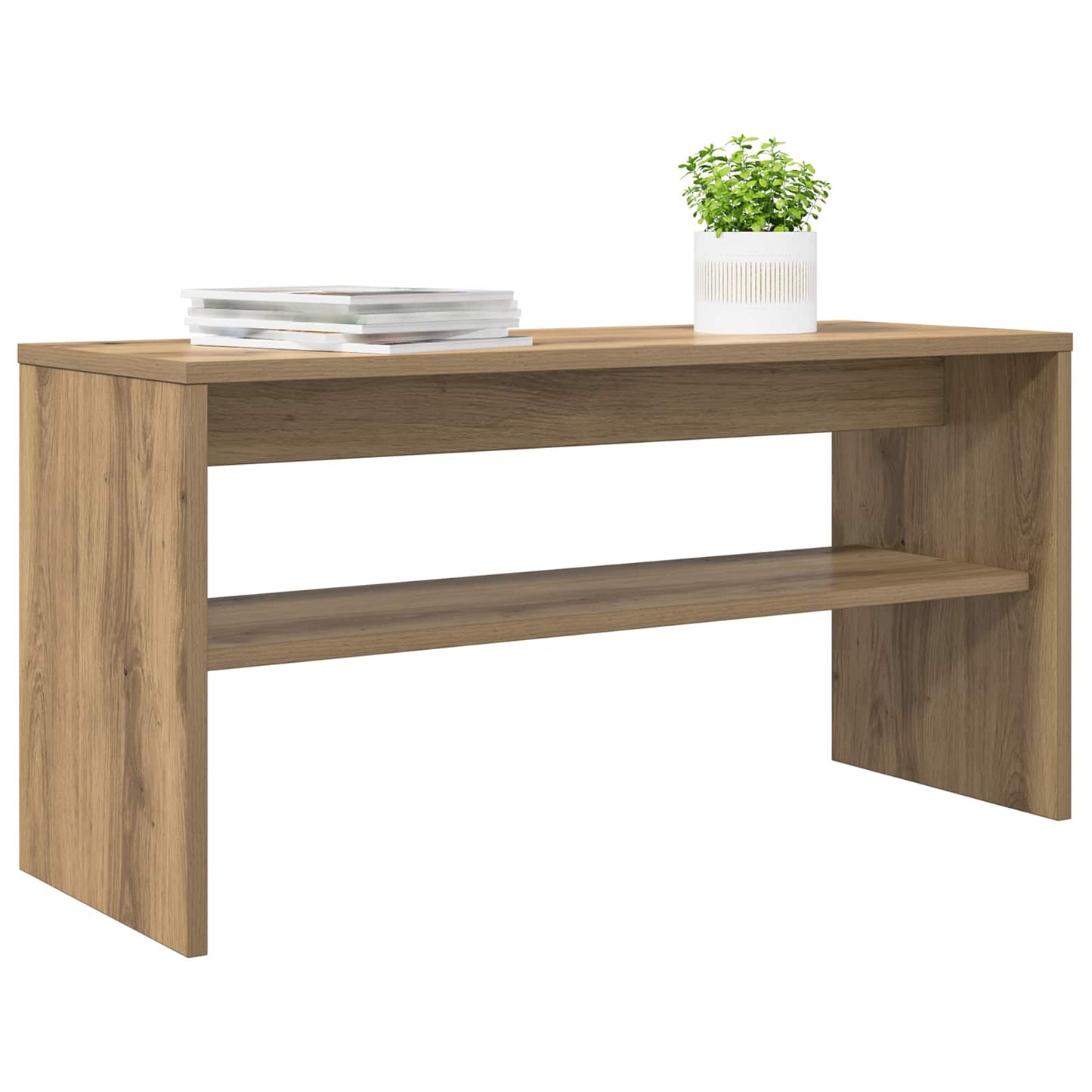 Televizní Skříň 80 X 30 X 40 Cm Artisanový Dub Kompozitní Dřevo
