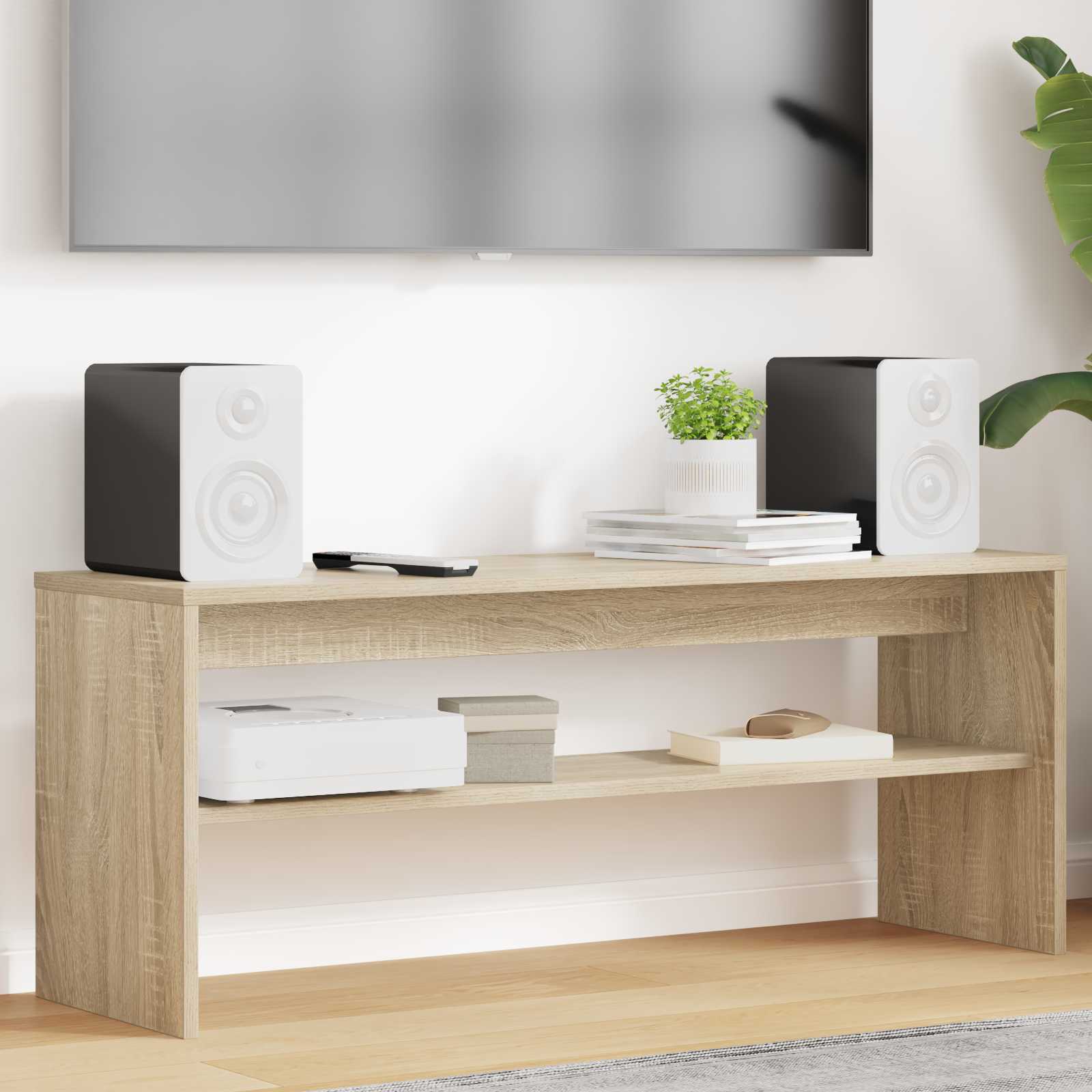 Televizní Skříň 100 X 30 X 40 Cm Sonoma Dub Kompozitní Dřevo
