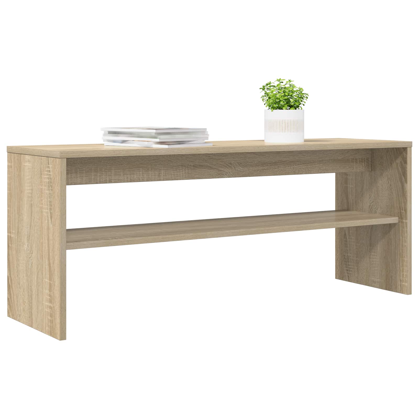 Televizní Skříň 100 X 30 X 40 Cm Sonoma Dub Kompozitní Dřevo