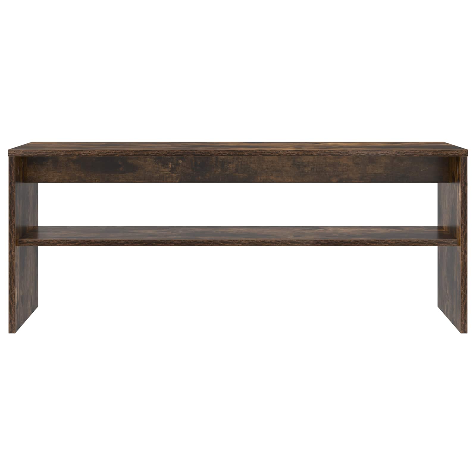 Televizní Skříň 100 X 30 X 40 Cm Kouřový Dub Kompozitní Dřevo