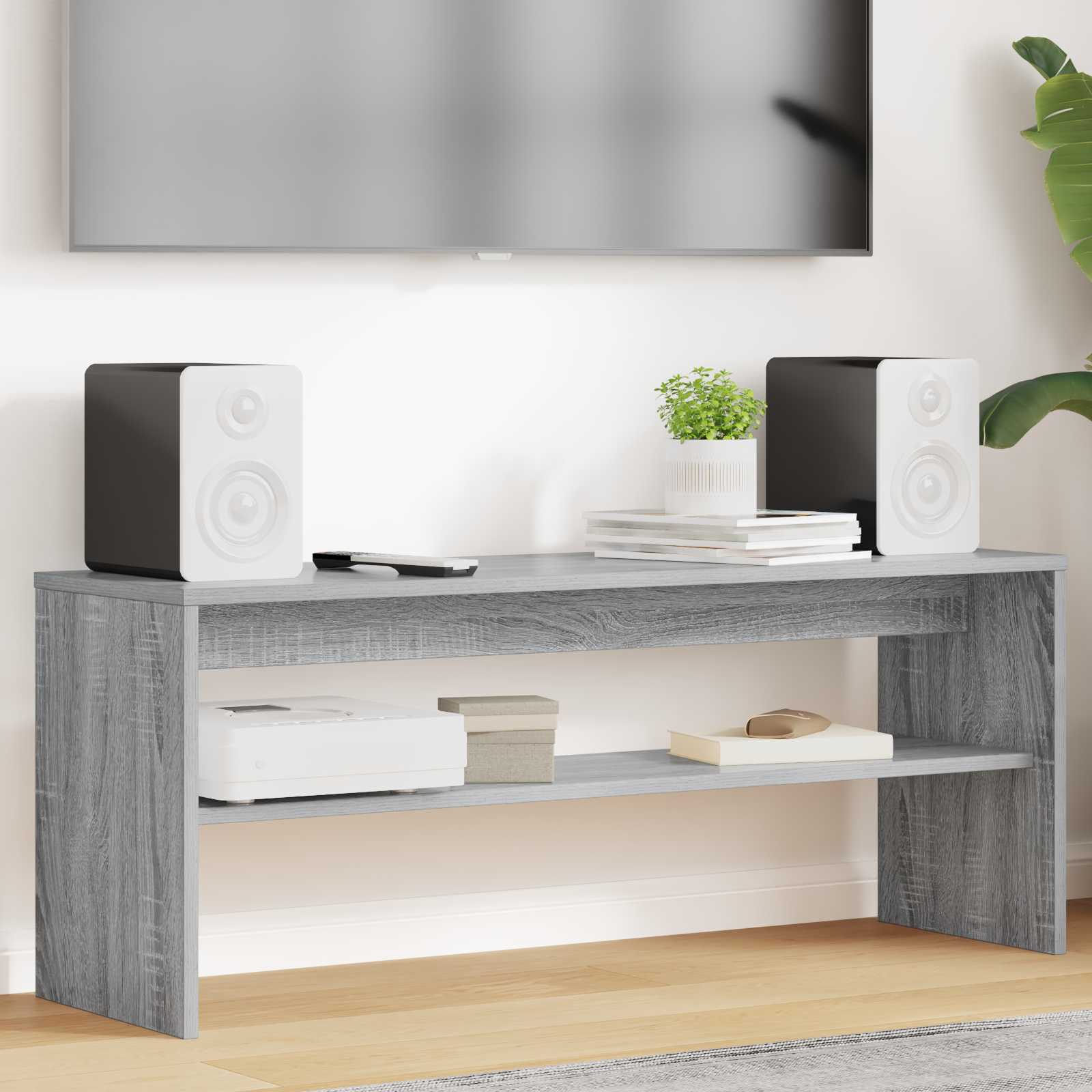 Televizní Skříň 100 X 30 X 40 Cm Šedá Sonoma Kompozitní Dřevo
