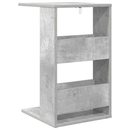 Boční Stůl Betonově Šedá 40 X 35 X 60,5 Cm Kompozitní Dřevo