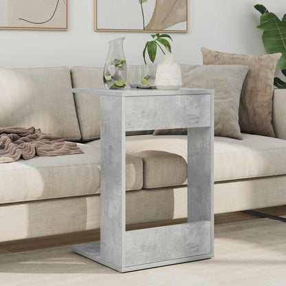 Boční Stůl Betonově Šedá 40 X 38 X 62,5 Cm Kompozitní Dřevo