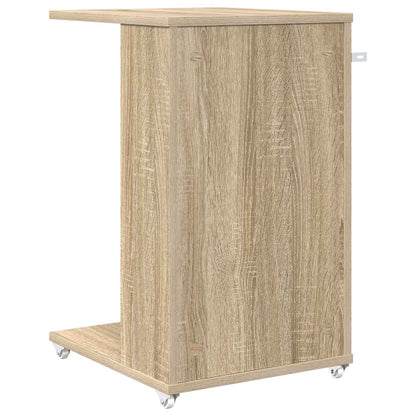 Boční Stůl S Kolem Sonoma Dub 40 X 35 X 60 Cm Kompozitní Dřevo