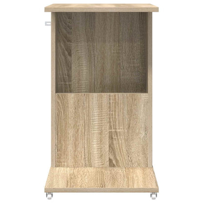 Boční Stůl S Kolem Sonoma Dub 40 X 35 X 60 Cm Kompozitní Dřevo