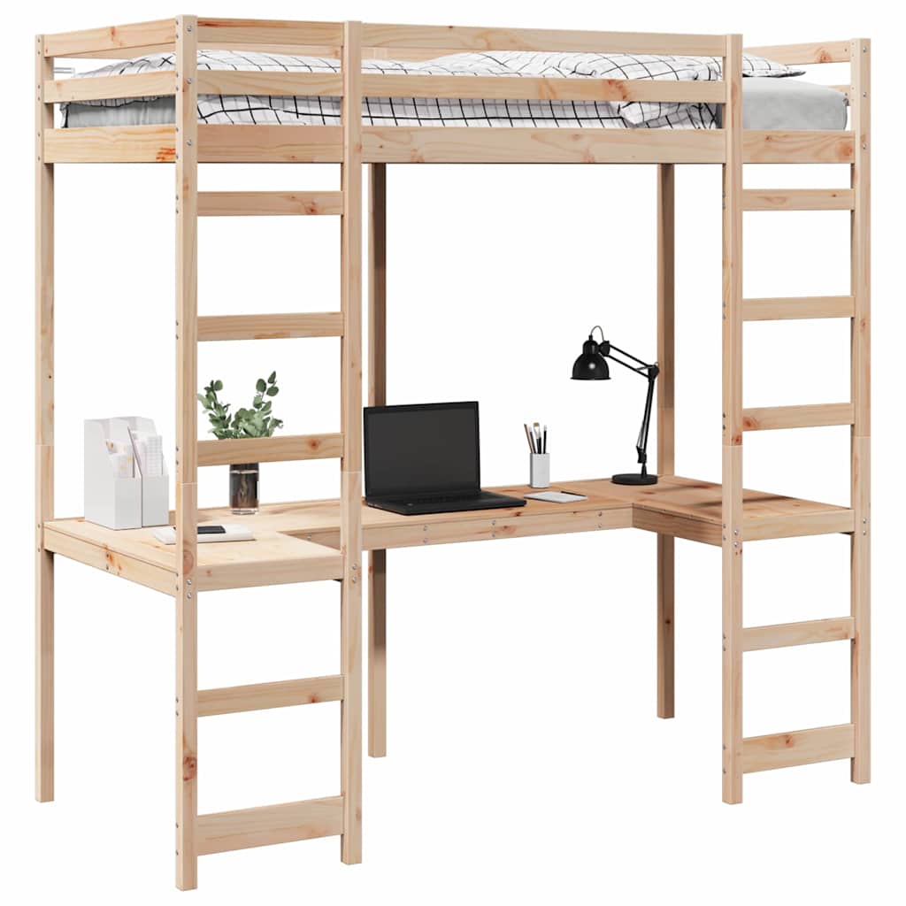 Rám Postele Loft Masivní Borové Dřevo