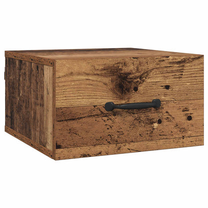 Noční Skříňka Staré Dřevo 35 X 35 X 20 Cm Kompozitní Dřevo
