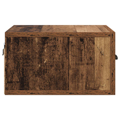 Noční Skříňka Staré Dřevo 35 X 35 X 20 Cm Kompozitní Dřevo
