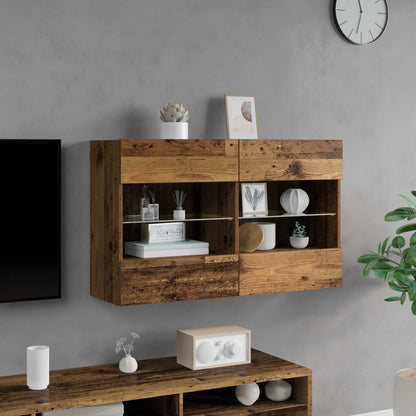 Tv Wall Cabinet 98,5 X 30 X 60,5 Cm Staré Dřevo