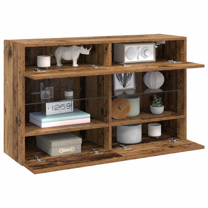 Tv Wall Cabinet 98,5 X 30 X 60,5 Cm Staré Dřevo