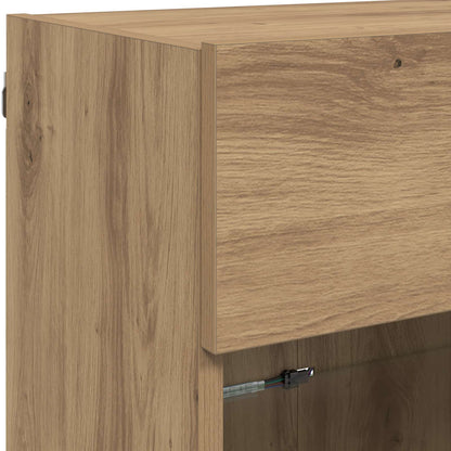 Tv Wall Cabinet 98,5 X 30 X 60,5 Cm Artisanový Dub