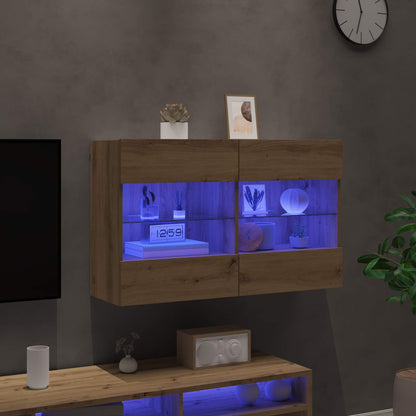 Tv Wall Cabinet 98,5 X 30 X 60,5 Cm Artisanový Dub