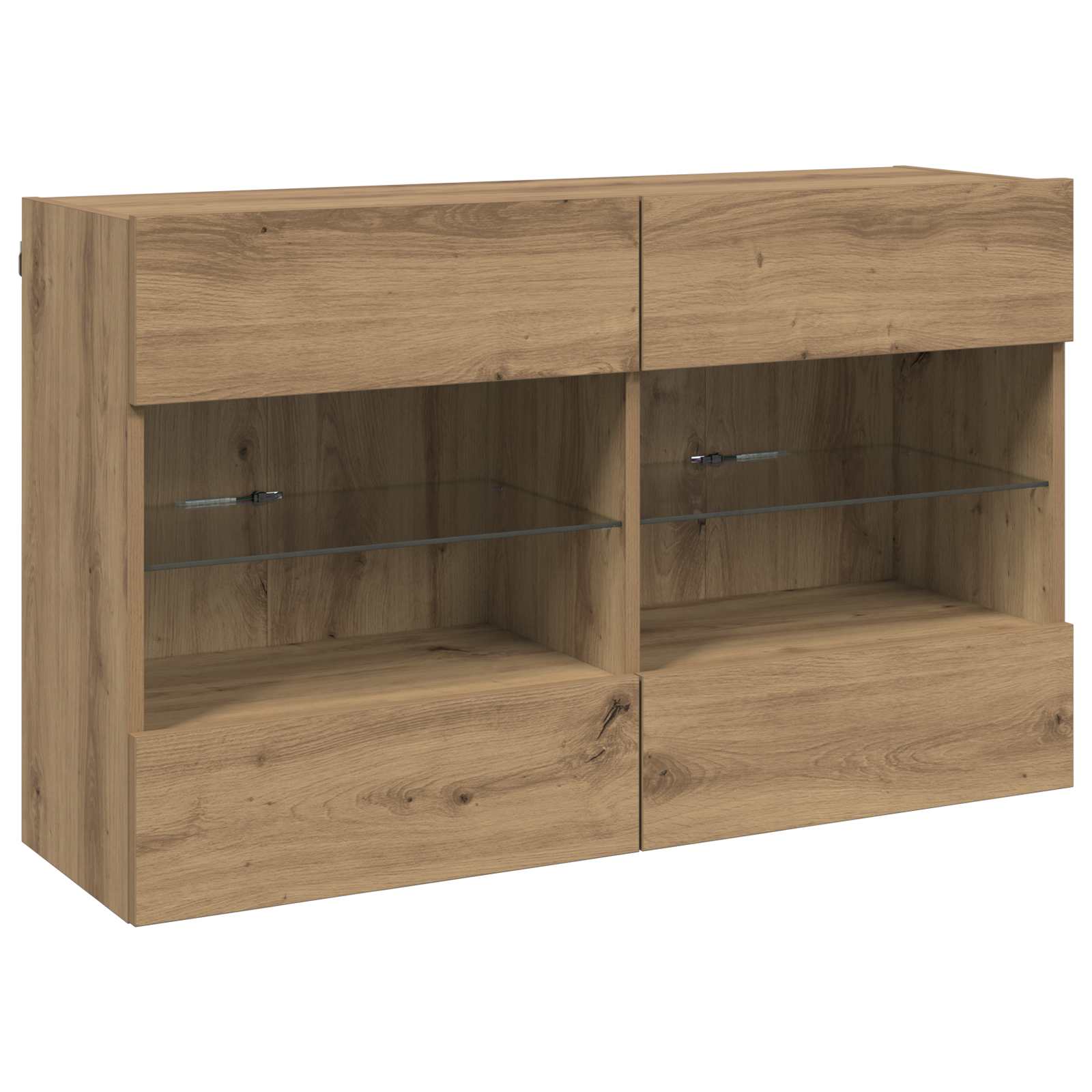 Tv Wall Cabinet 98,5 X 30 X 60,5 Cm Artisanový Dub