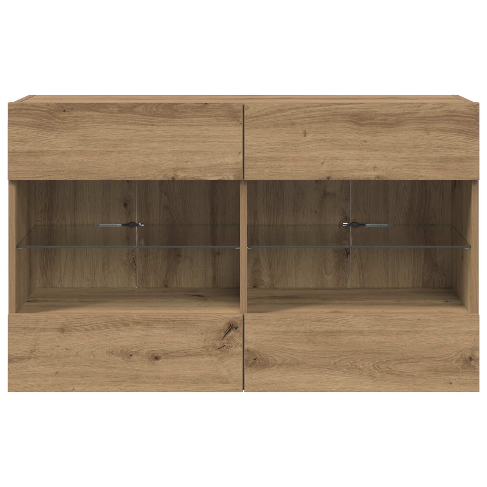 Tv Wall Cabinet 98,5 X 30 X 60,5 Cm Artisanový Dub