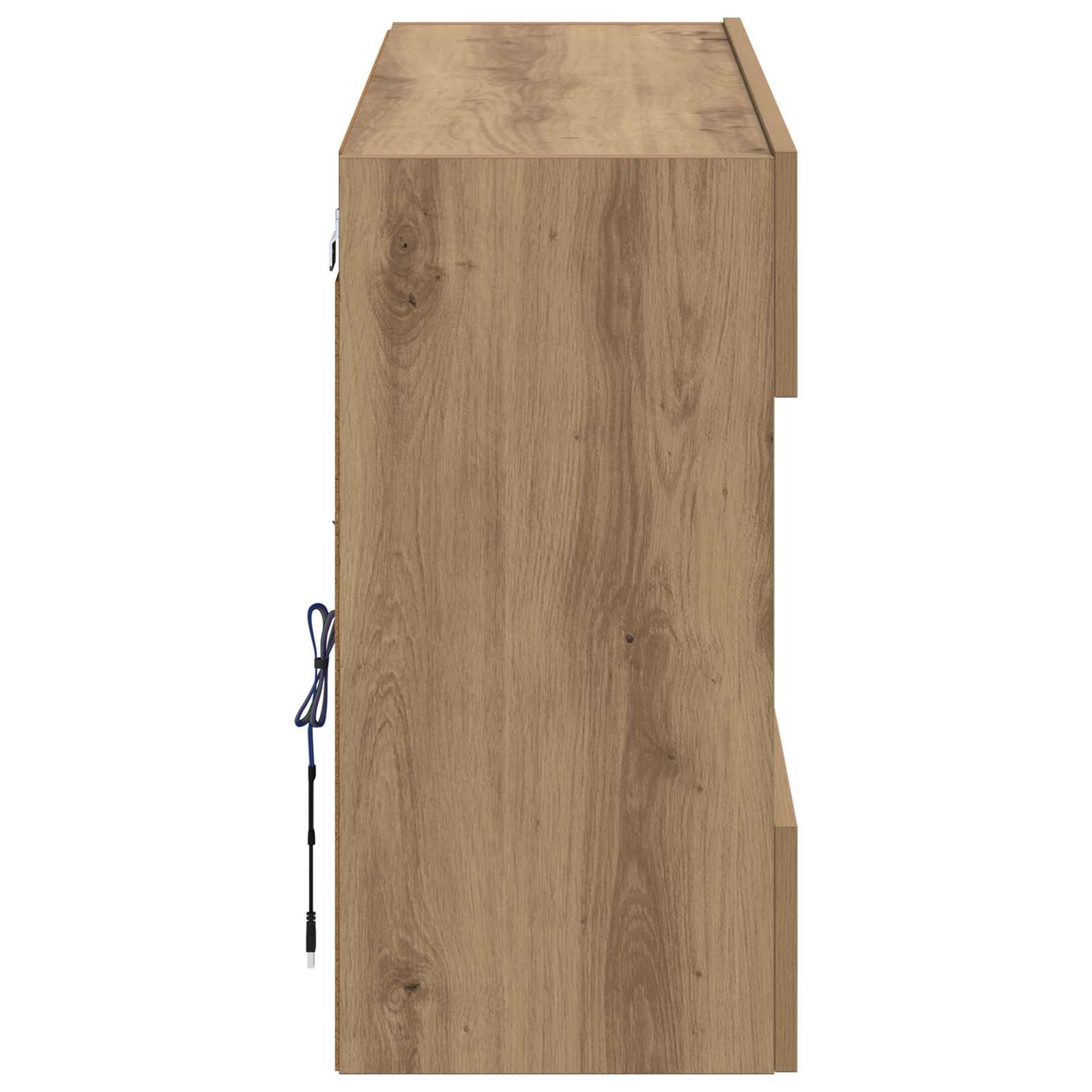 Tv Wall Cabinet 98,5 X 30 X 60,5 Cm Artisanový Dub