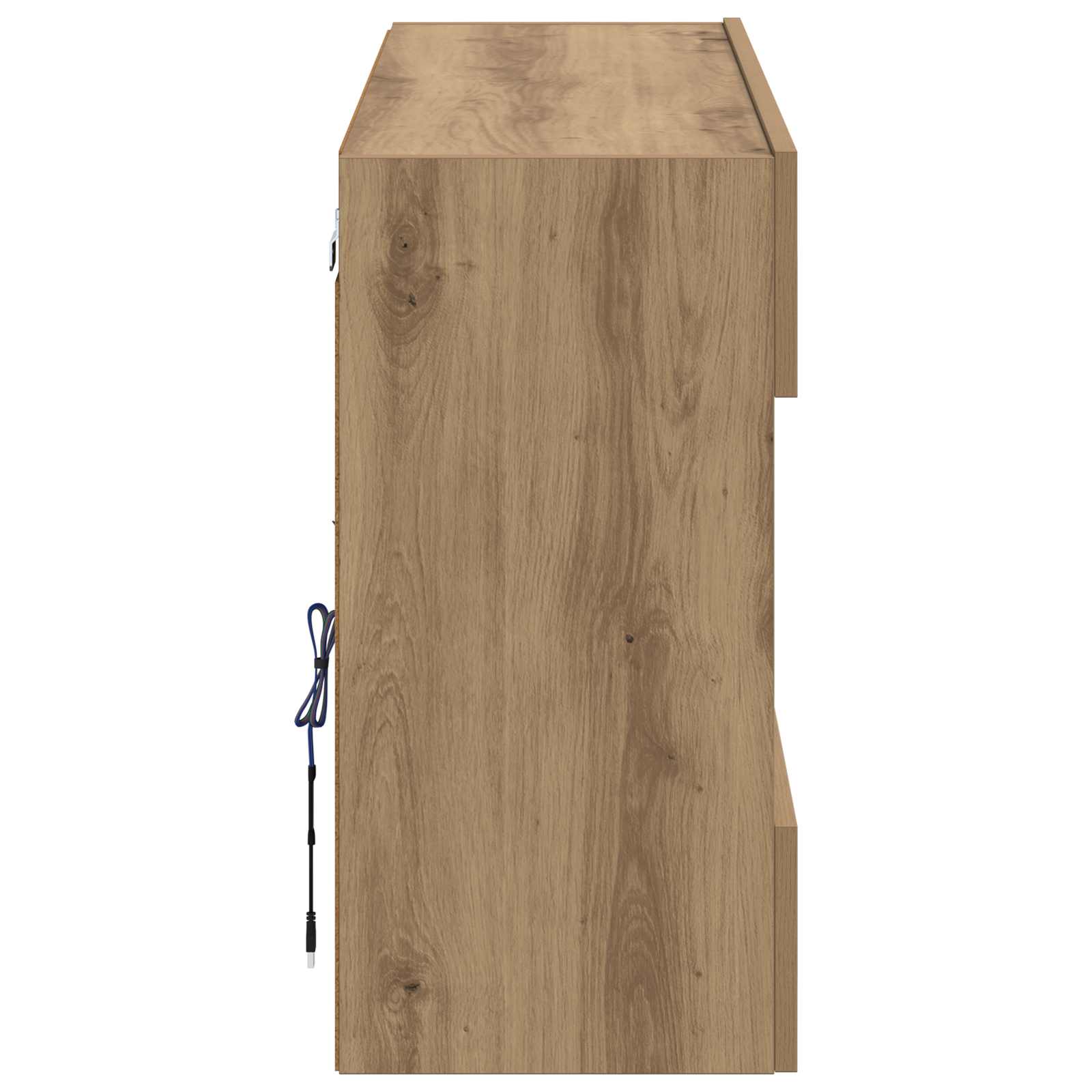 Tv Wall Cabinet 98,5 X 30 X 60,5 Cm Artisanový Dub