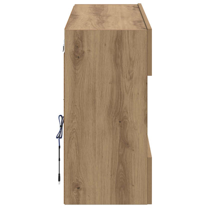 Tv Wall Cabinet 98,5 X 30 X 60,5 Cm Artisanový Dub