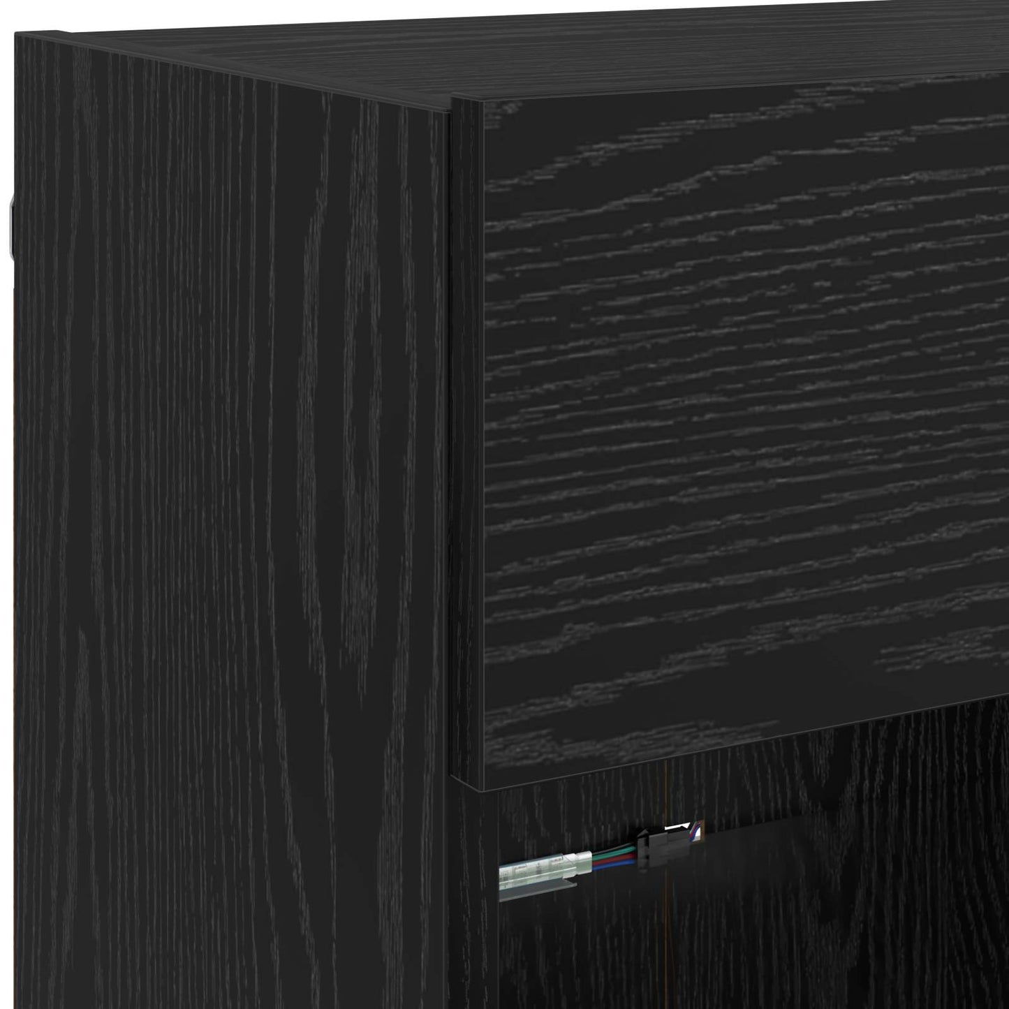 Tv Wall Cabinet 98,5 X 30 X 60,5 Cm Černý Dub Kompozitní Dřevo
