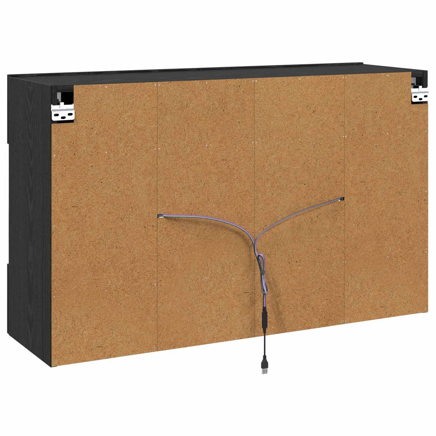 Tv Wall Cabinet 98,5 X 30 X 60,5 Cm Černý Dub Kompozitní Dřevo