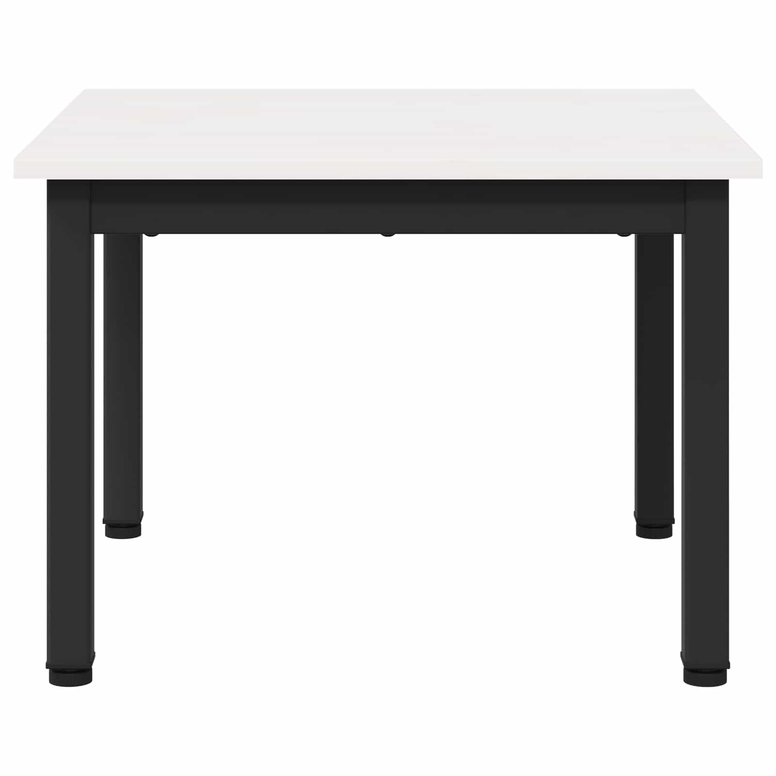 Konferenční Stolek Bílá 50 X 50 X 36 Cm Masivní Borové Dřevo
